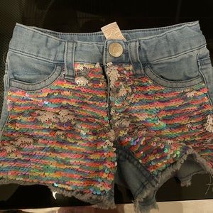 Flip sequin Justice shorts